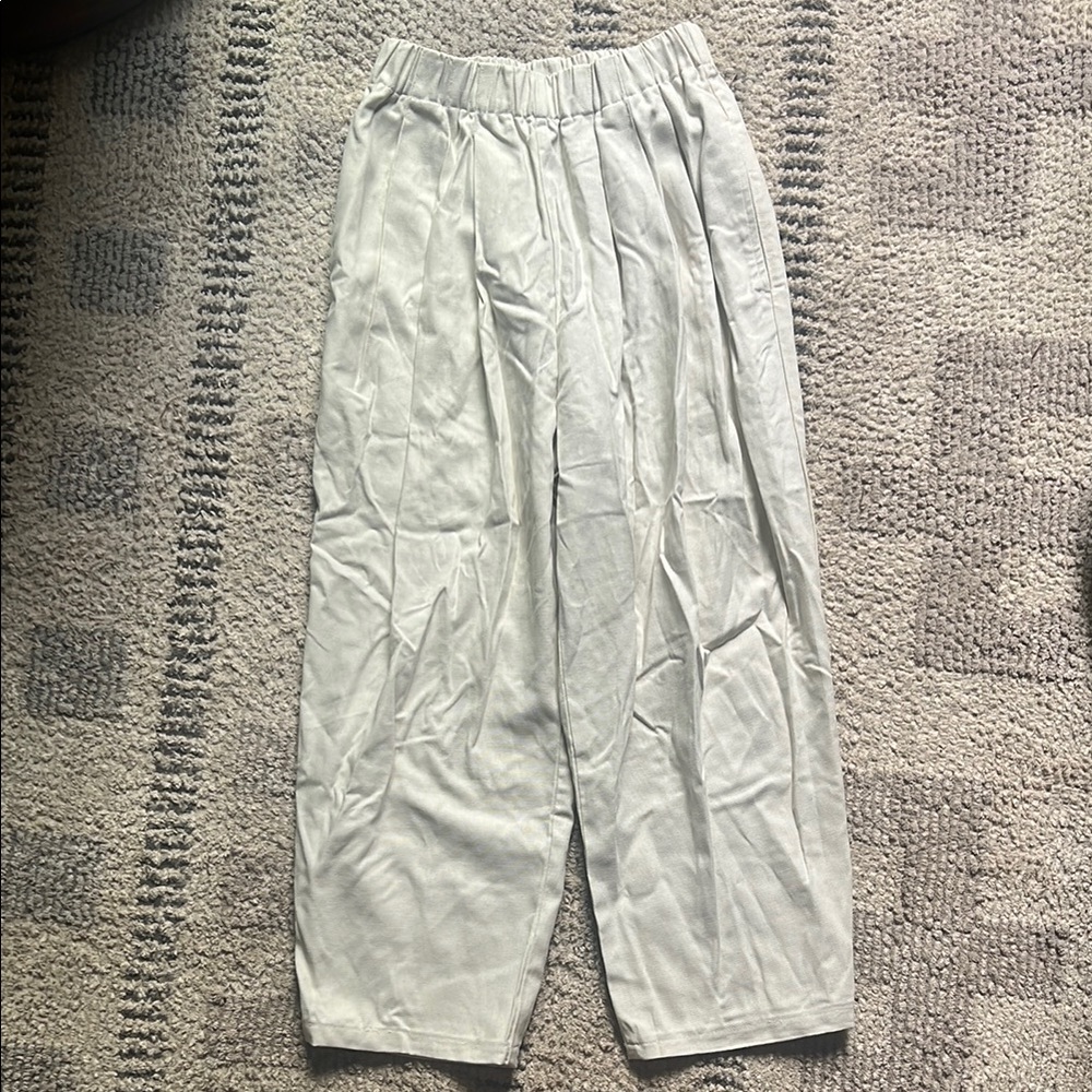 Na Nin Raw Silk Canvas Pants
